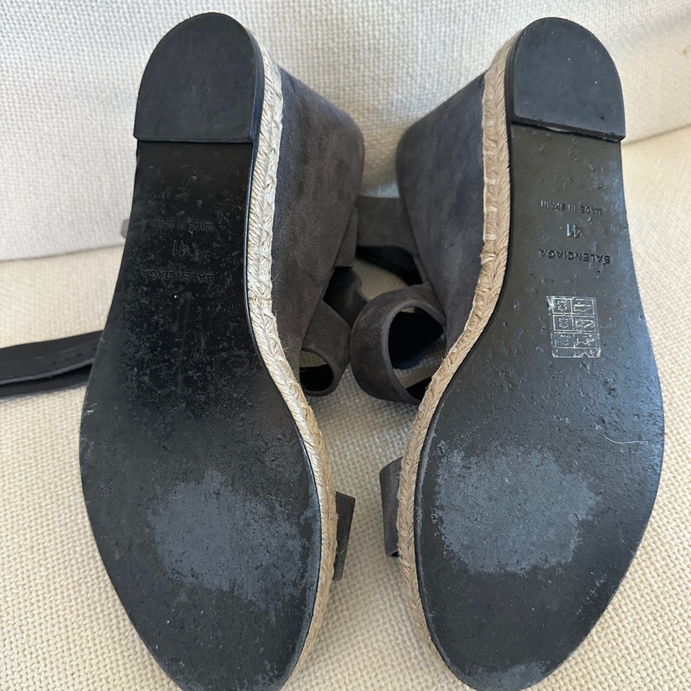 Balenciaga Black Wedge Sandals - Picture 3 of 10